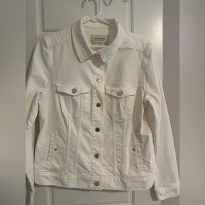 Liverpool White Denim Jacket Size Medium